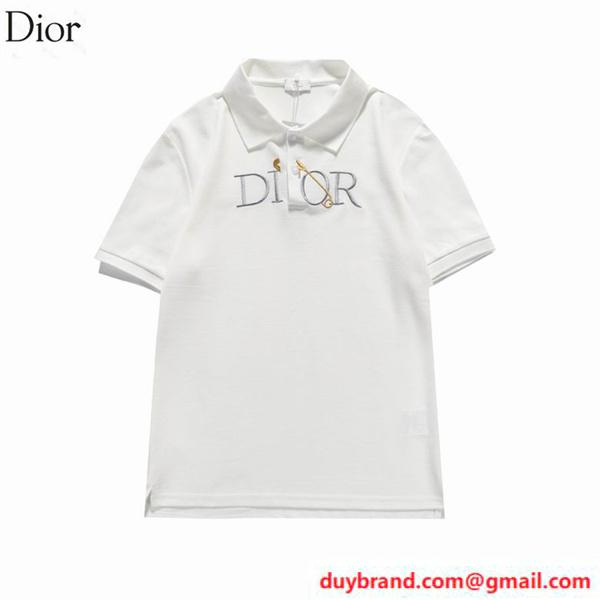 DIOR メンズ 半袖ポロシャツ 人気ブランドロゴ ディオール 人気偽物 通販