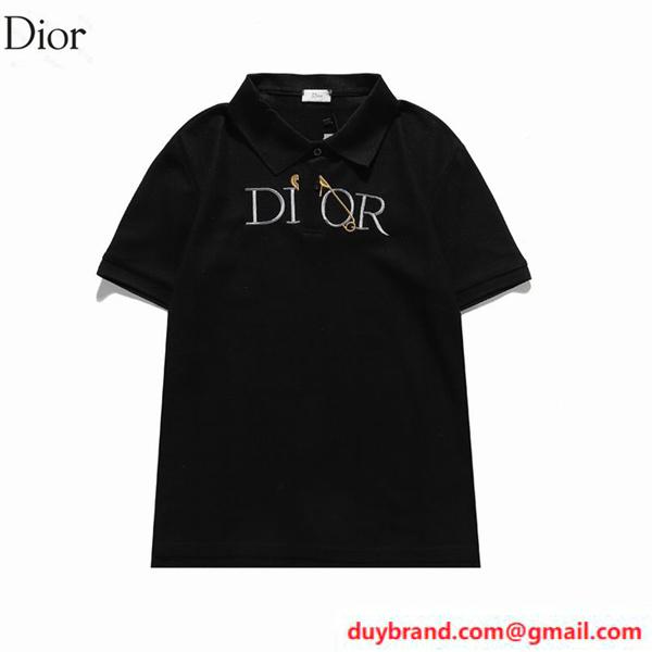 DIOR メンズ 半袖ポロシャツ 人気ブランドロゴ ディオール 人気偽物 通販
