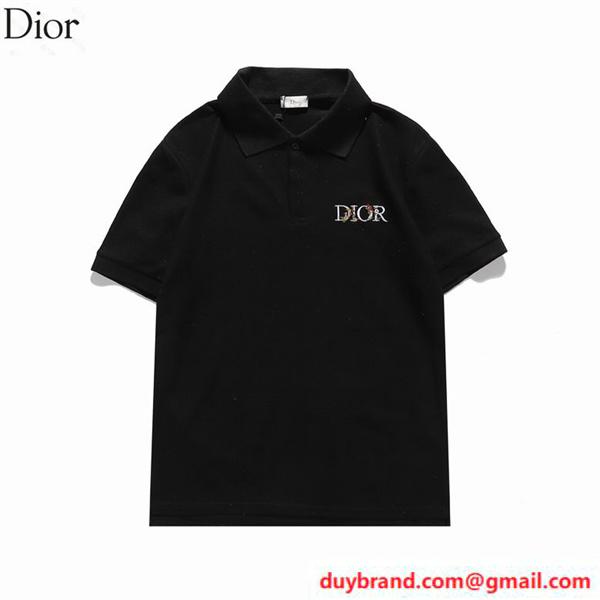 ディオール ポロシャツ ブランドロゴ DIOR メンズ半袖 品質保証 スーパーコピー