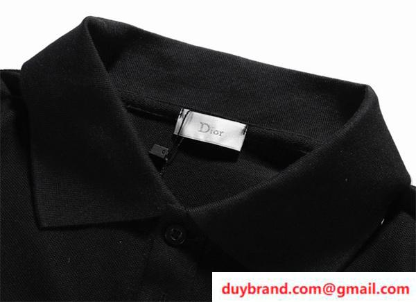 ディオール ポロシャツ ブランドロゴ DIOR メンズ半袖 品質保証 スーパーコピー