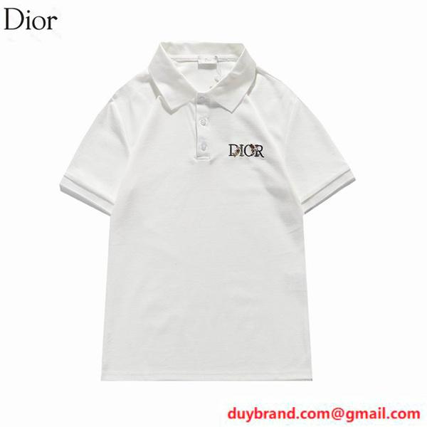 ディオール ポロシャツ ブランドロゴ DIOR メンズ半袖 品質保証 スーパーコピー