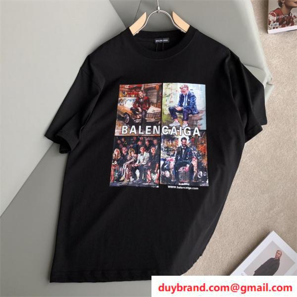 バレンシアガ 2021人気 メンズ半袖ｔシャツ 偽物