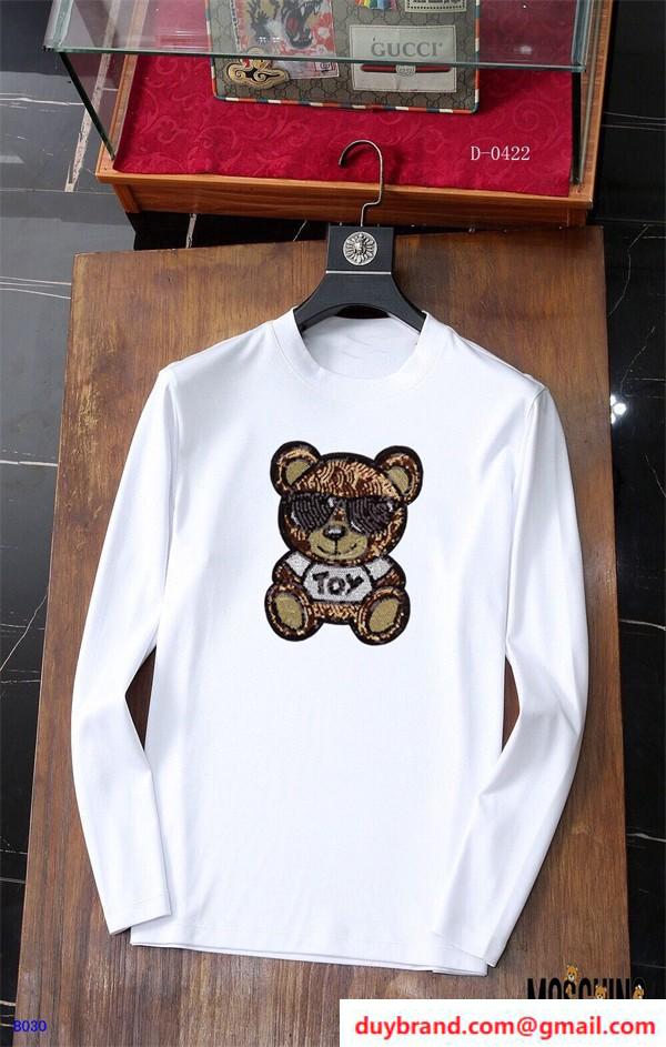MOSCHINO偽物 長袖Tシャツ