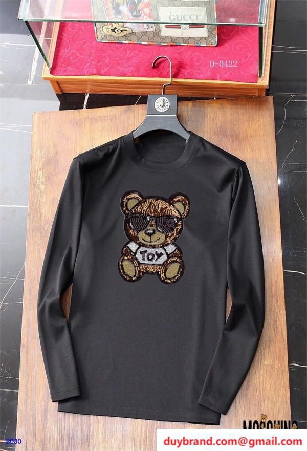 MOSCHINO偽物 長袖Tシャツ