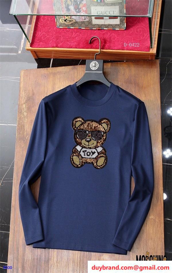 MOSCHINO偽物 長袖Tシャツ